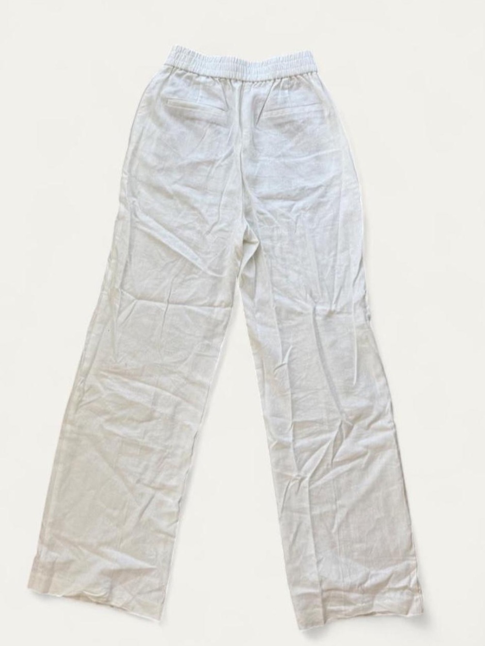 Zara Linen Straight Leg Pants - Oyster
White - Picture 3 of 4